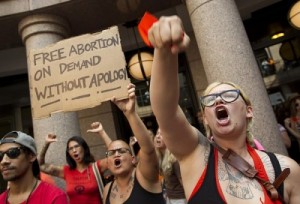 pro-abortion activists_Texas